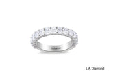 14K White Gold Radiant Diamond Wedding Band (2.13 ctw)